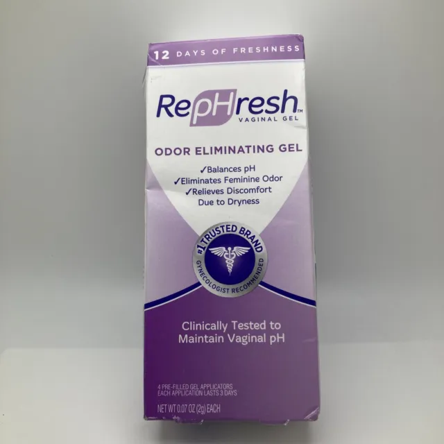 Gel vaginal eliminador de olores RepHresh, 4 quilates (0,07 oz) Exp7/24 #1119