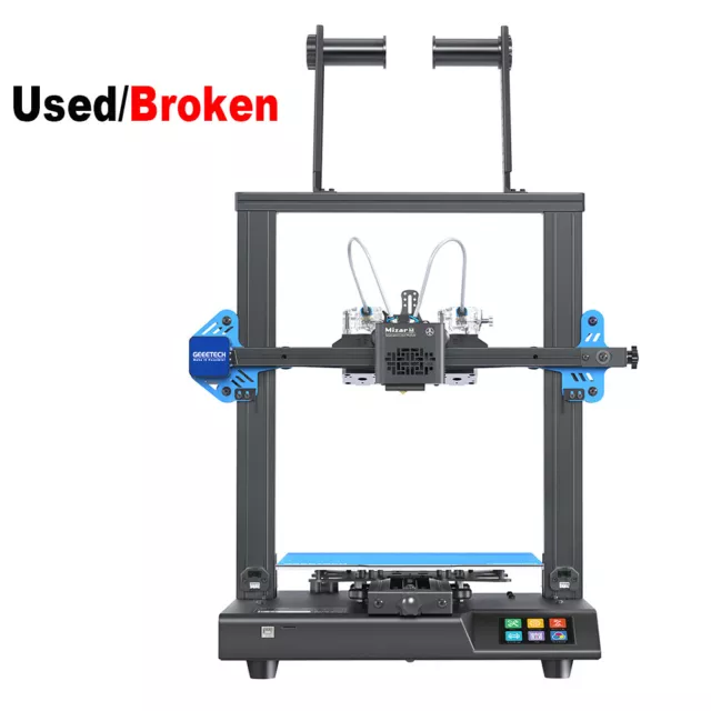 Used/Broken Geeetech Mizar M 3D Printer Dual Extruder Exchangable Print Head