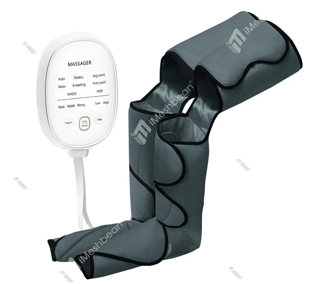 Sequential Air Compression Leg & Foot Massager w/ Heat 6 Modes Pain Relief US