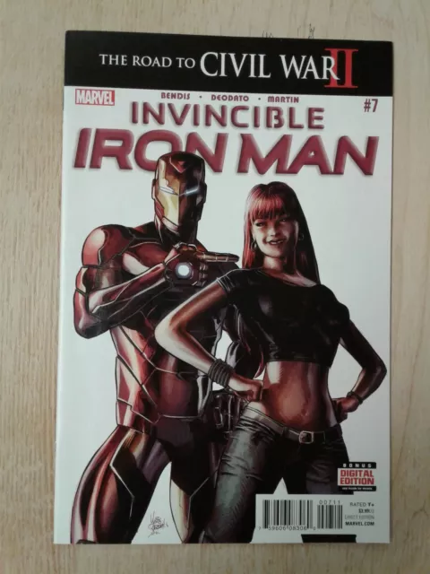 Invincible Iron Man 7 First cameo  Riri Willams Ironheart  2016 first print