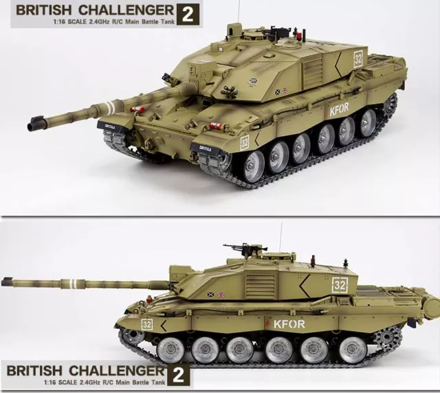 Heng Long  British Challenger 1:16 RC Tank - Platinum Version - 2.4GHz UK