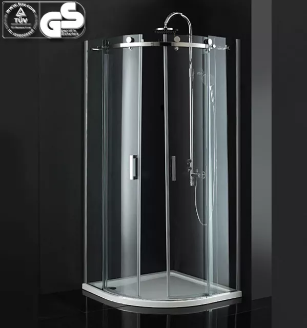 Design Eck dusche Duschkabine Duschabtrennung Schiebetür ESG Duschwanne 88 - 90