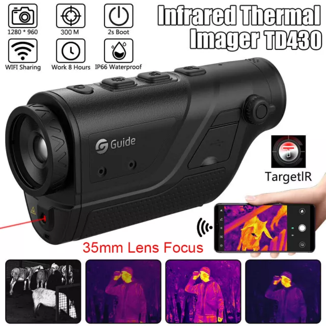 TD430 Thermal Imager Monocular Night Vision Scope Infrared Camera Telescope
