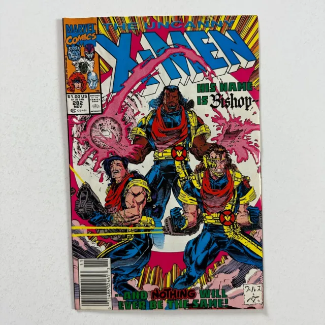 Uncanny X-Men 282 Newsstand 1St Appearance Bishop (1991, Marvel Comics)