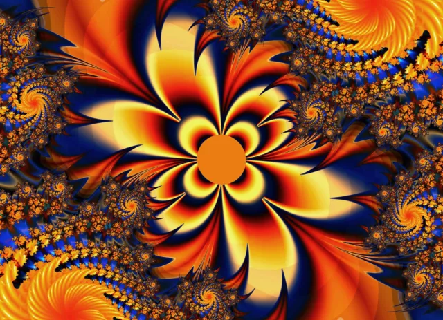 Papier Peint Photo INTISSÉ-ABSTRAIT-(1162V)-Mural Spirale 3D Design Illution XXL