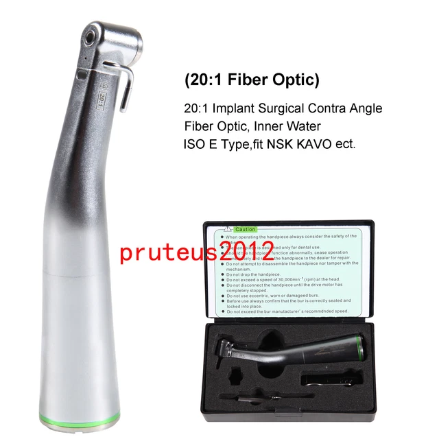 NSK STYLE DENTAL 20:1 Implant Contra Angle E-type/ Fiber Optic/ E - Foto 7