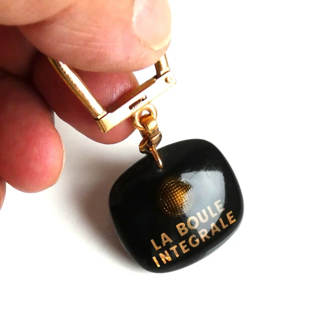 Porte-clés Joueur De Pétanque – 1960s – Métal Argenté – Bouliste – Vintage France