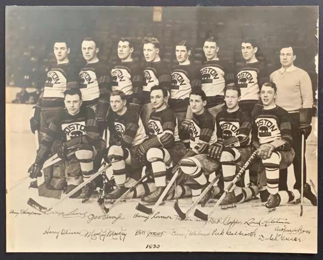 1929-30 Boston Bruins Vintage Type 1 Team Photo NHL Stanley Cup Finals Season