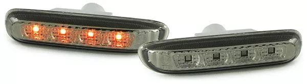 2 CLIGNOTANTS LATERAUX NOIR A 4 LED BMW SERIE 3 E46 CABRIOLET 320 Ci