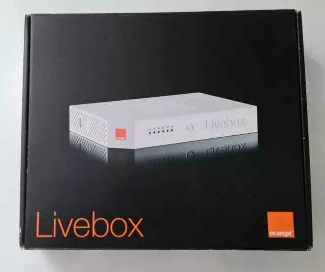 Livebox 2 Orange Avec Guide Et Cd-Rom Et Tous Ses Cables Dans Sa Boite D'origine