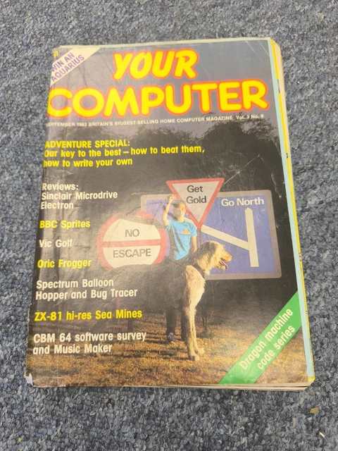 YOUR COMPUTER MAGAZINE - September 1983 Vol 3 No 9 (Free P+P) £6.99 ...