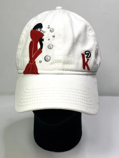 Diet Coke Hat Vintage Girl in Coat White Adjustable Coca-Cola One Size Cap