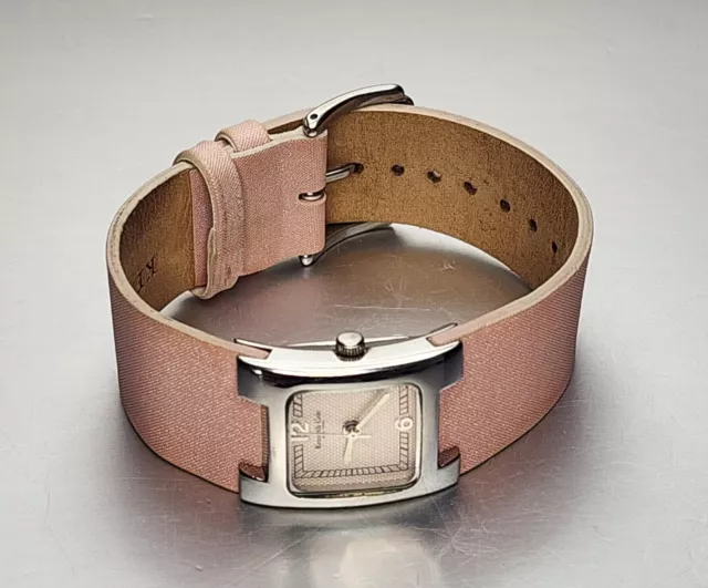 KENNETH COLE New York Women's Pink Leather Band Watch  NEW Battery