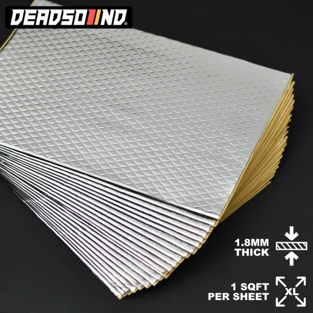 Sound Deadening 20 Sheets Silver Foil Butyl Deadener Car Vibration Proofing Mats