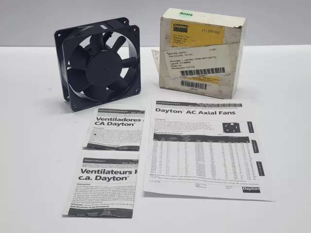 Dayton 2RTK6 AC Axial Ventilador Cfm 124