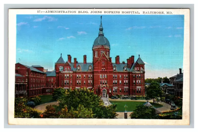 Johns Hopkins Hospital Administration Building Baltimore Maryland Postcard