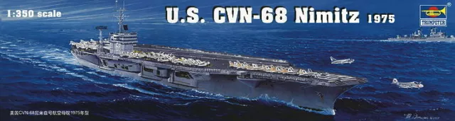 Trumpeter 05605 - 1:350 Flugzeugträger USS Nimitz CVN-68 1975 - Neu