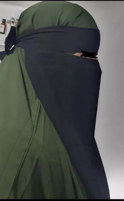 Nuovo Hijab~velo musulmano niqab da donna ~ burqa islamico~niqab 1 strato spedizione gratuita