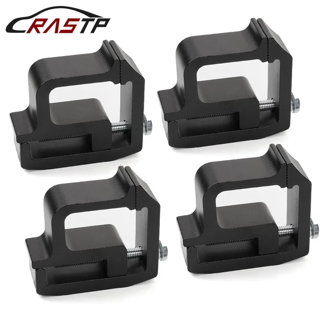 4PCS Truck Cap Topper Camper Shell Mounting Clamps Heavy Duty Aluminum Black