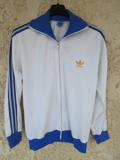 Veste Vintage Adidas Firebird Superstar Années 70 – Taille L – Occasion Très Bon état