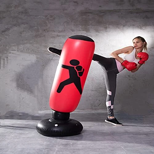 Inflatable Punching BagKids Inflatable Punching Bag MZLYQ Fitness Free Standi...