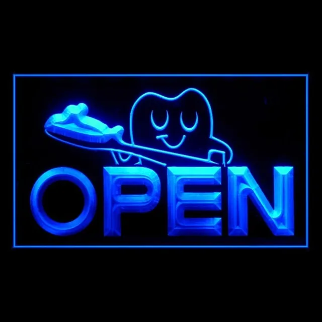 190002 Dentist Teeth Health Care Home Decor Open Display Neon Sign 16 Color