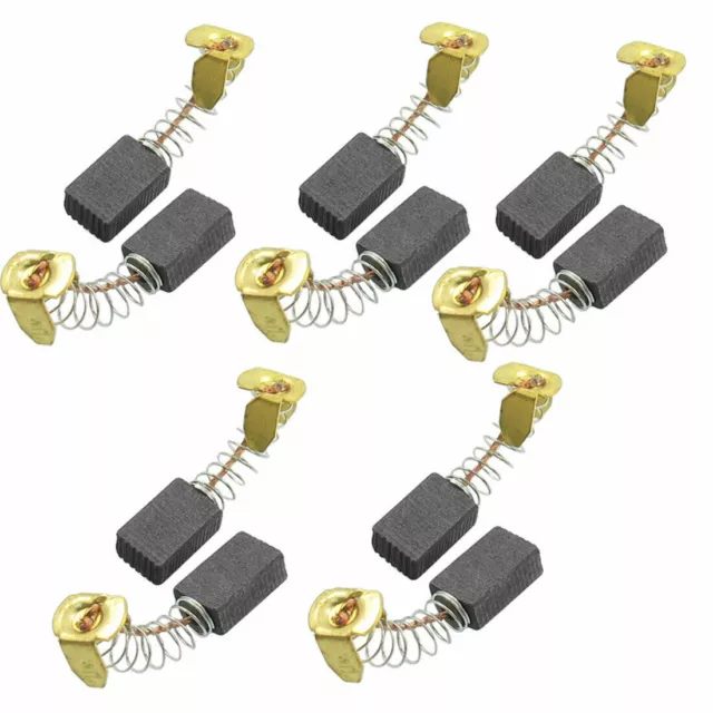 10 Pairs 1/2" x 5/16" x 1/5" Motor Carbon Brush Replacement