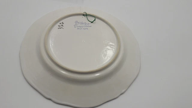 Assiette Ceramique Decor Au Coq Bleu Hb Henriot Quimper Collection 4