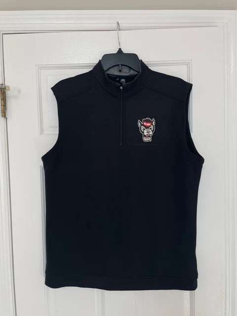 NC State Wolfpack Adidas Vest Men's Medium Black North Carolina State University
