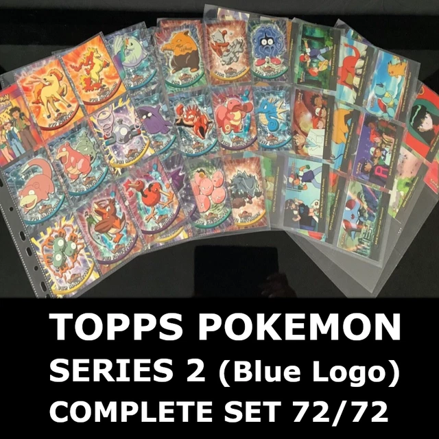 Topps Animation TOPPS POKEMON TV Animation Series 2 - COMPLETE SET Blue Logo Cards 72/ ...
