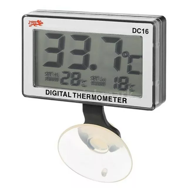 Termometro Ventosa Digitale Lcd Sonda Per Acquario Frigo Misura Temperatura Dc16