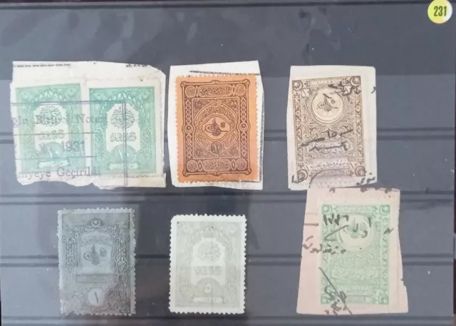 Turkey Ottoman TURKEY FISCAL REVENUE USED STAMPS