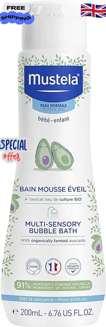 MUSTELA Bain Mousse Eveil à l''Avocat BIO - 750ml