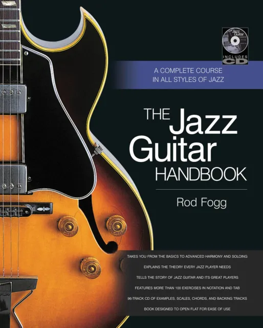 The Jazz Guitar Handbook Complete Course Learn All Styles Music Tab Book CD