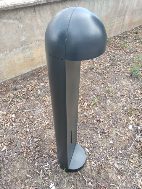 Luminaire D'Extérieur Poliplast ERIKA En Aluminium - Lanterne De Sol E27 100W - Gris