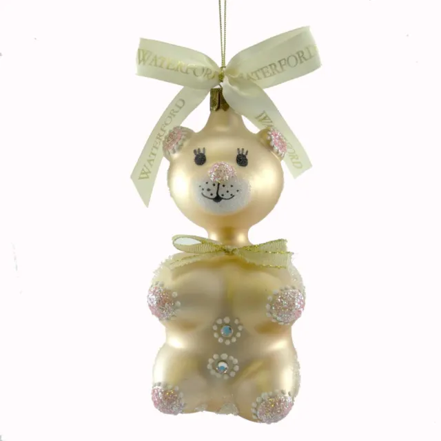 Holiday Ornament GINGERBREAD TEDDY  Glass Christmas Holiday Heirlooms 139124