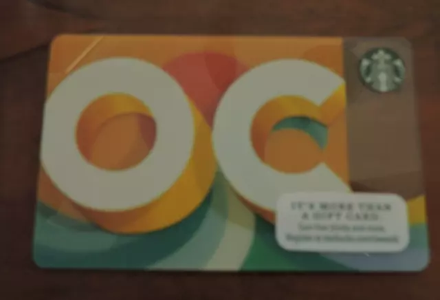 Starbucks Usa Oc Orange County 2015  Gift Card. 6130 No Value Collectors Item