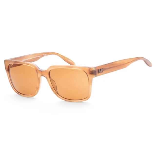 Michael Kors Men's MK2188-312293 Washington 57mm Amber Horn Sunglasses