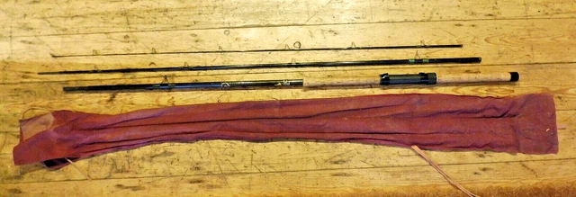 VINTAGE SUNDRIDGE 3 PIECE KEVIN ASHURST 12ft MATCH CARBON FISHING ROD ...