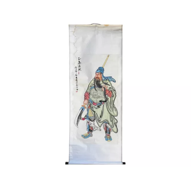 Chinese Color Ink General Guan Portrait Scroll Painting Wall Art ws3041S Chinese Color Ink General Guan Portrait Scroll Painting Wall Art ws3041S