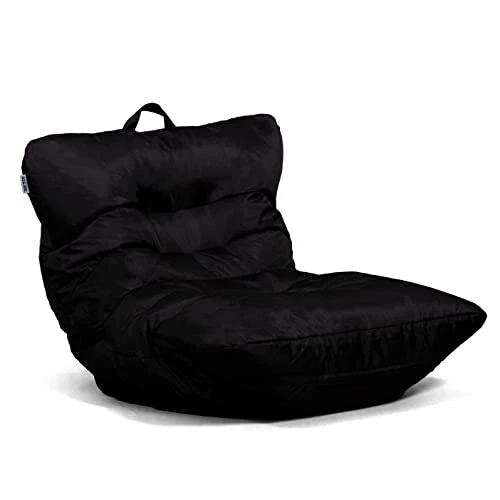 Big Joe Roma Bean Bag Chair Black Smartmax 3ft