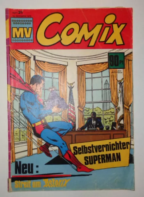 Ehapa Verlag MICKYVISION ~ MV COMIX Nr.21/1970 ~ Superman Micky Maus Donald Duck