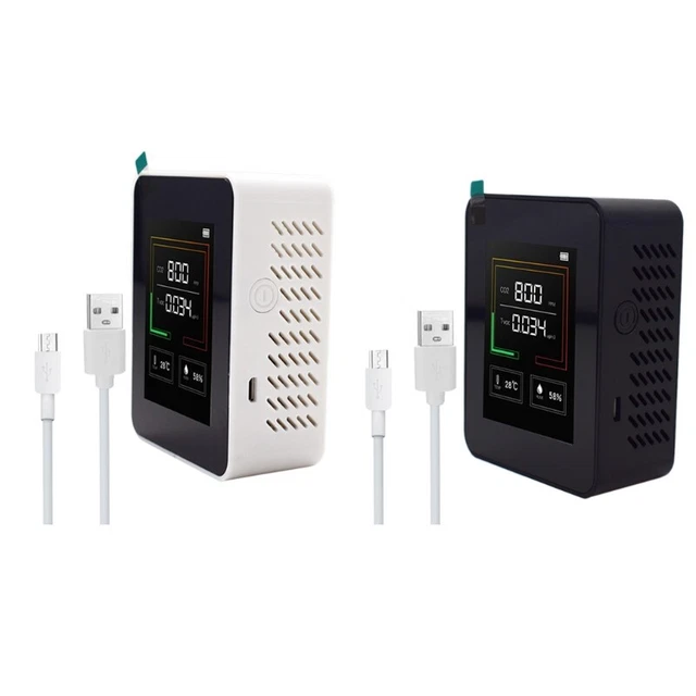 Carbon Dioxide Monitor Air Quality Humidity Detector Sensor Analyzer Meter