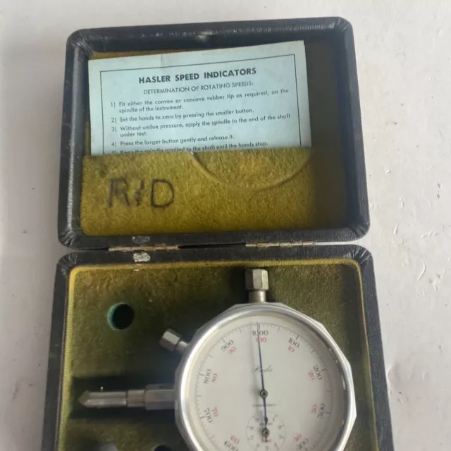 Hasler Speed Indicator Hand Held in Original Case