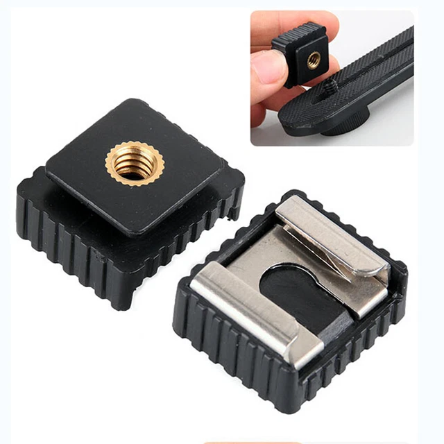 Adaptador de zapata flash en rosca de 1/4"" para trípode Studio Light Sta TW Gw.$v
