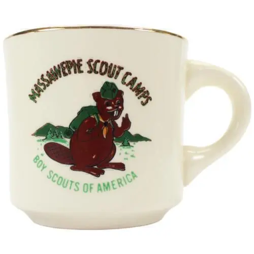 BSA Boy Scouts of America Coffee Mug MASSAWEPIE CAMPS ADIRONDACK MOUNTAINS NY BV