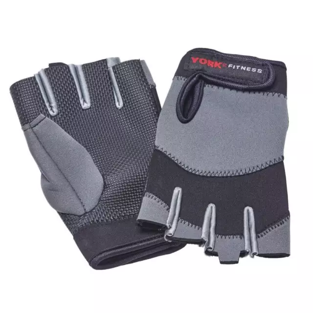York Neoprene Weight Lifting Gloves Gym Training Bodybuilding Exercise Workout