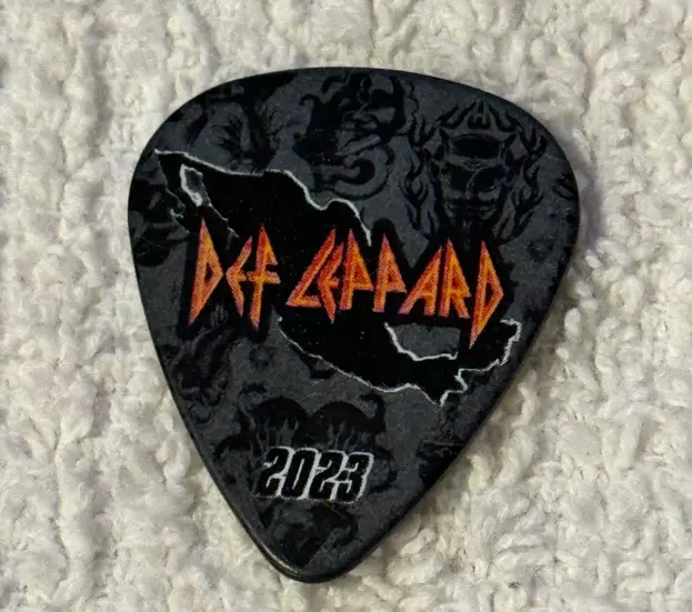 Def Leppard Vivian Campbell Signature Guitar Pick 2023 Mexico Concert Tour Pick