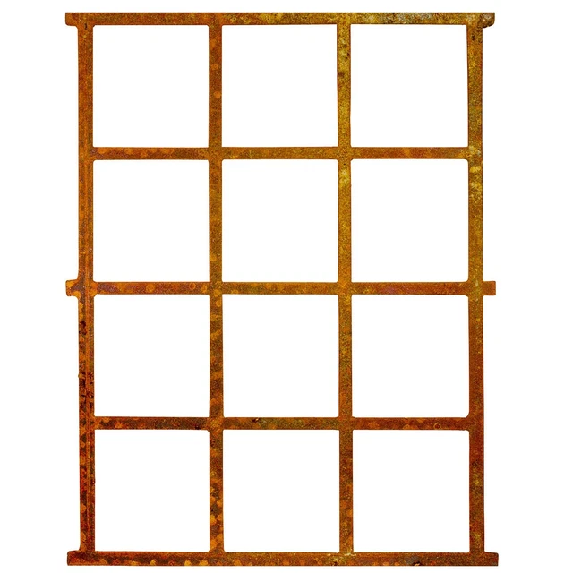Ventana del granero de hierro celosía estilo antiguo 95,5cm