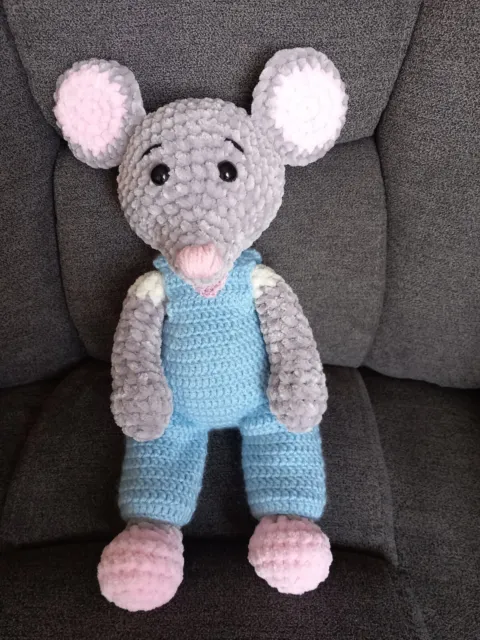 AMIGURUMI - Maus- Größe ca. 33 cm - Neu - gehäkelt - echte Handarbeit